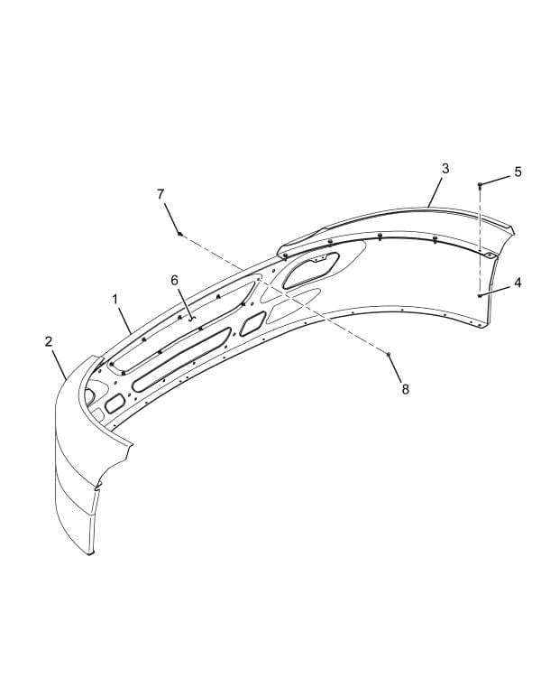 6086846C96 | Genuine International Bumper Assembly