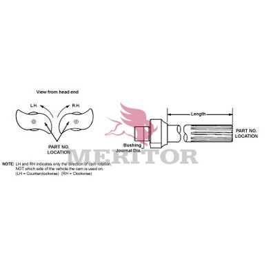 2210M5187 Meritor Camshaft - Lh