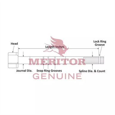 2210N8932 Meritor Camshaft Rh