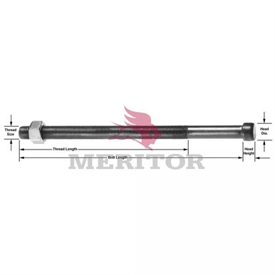 R303191 Meritor 12 Pack Spring Ctr Bolt