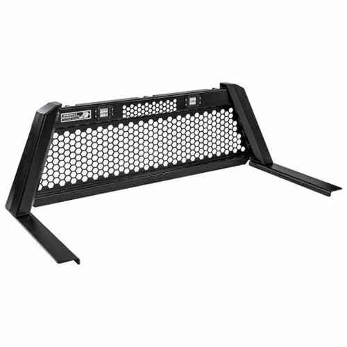 Guardian Cab Rack Military-Grade Aluminumw/ Smooth Black Uprights, 1 Honeycomb Mesh