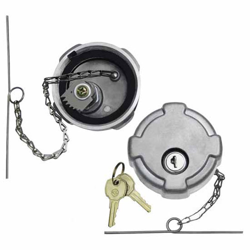 3 Inch Non- Vented Locking Fuel Cap For Mack And Volvo