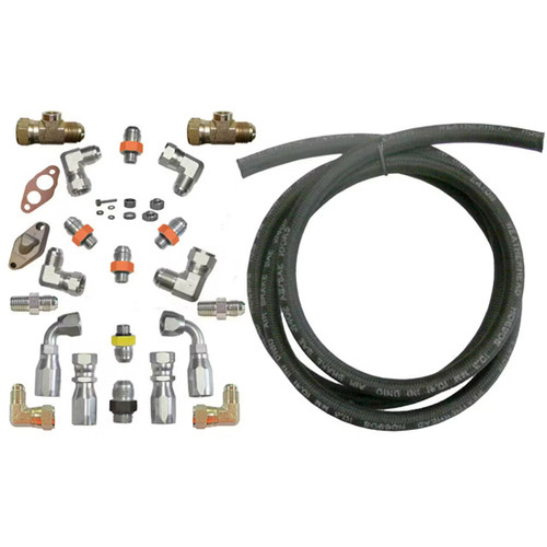 Secondary Fuel System Upgrade Kit W/ Braided Steel Fuel Line Fits CAT 40-PIN ECM Engine
