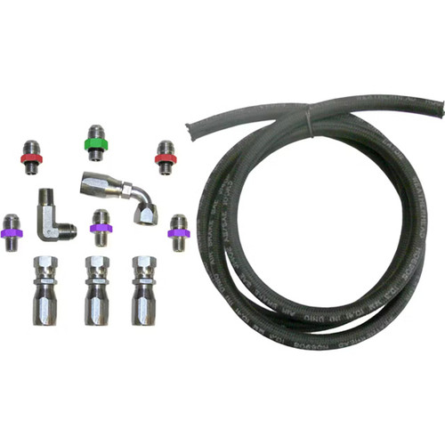 Secondary Fuel System Upgrade Kit W/ Braided Steel Fuel Line Fits Detroit Diesel Series 60 Engine