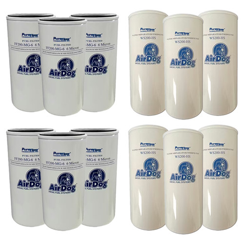 Fuel Filter Combo Pack W/ 6 Fuel Filters & 6 Water Separators
