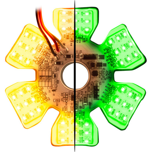 Ultra Thin Hex Air Cleaner Dual Color LED Light Amber to Green