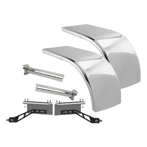72 Inch Hogebuilt Stainless Steel Low Rider Half Fender Kit