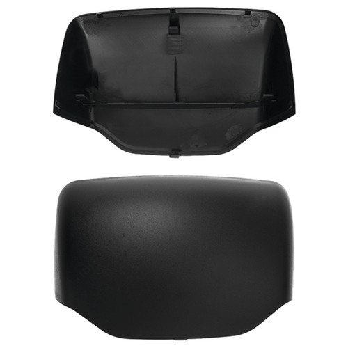 Black Hood Mirror Cover Replaces Ken00-932Abh-L, Ken00-932Abh-R Fits Kenworth, Peterbilt