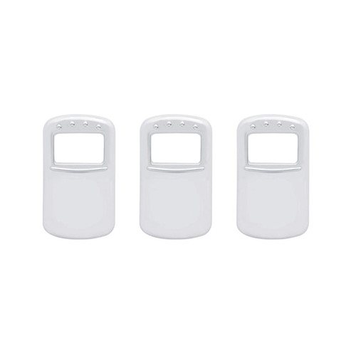 Chrome Plastic Rocker Switch Cover