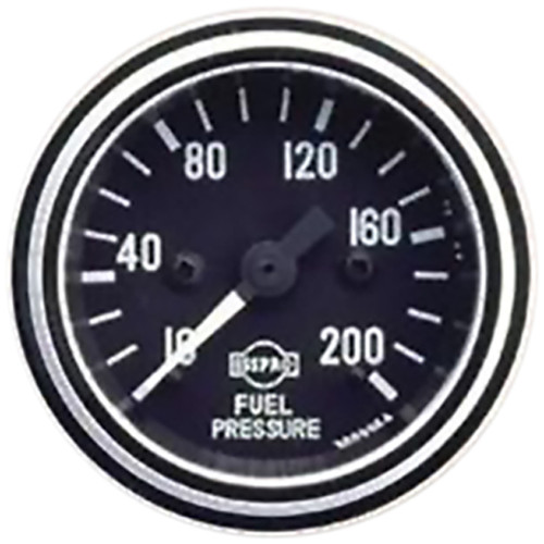 6 Inch Isspro 2 1/ Mechanical Fuel Pressure Gauge 10-200 Psi With Chrome Bezel