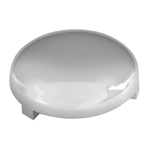 Chrome Plastic Button Covers - 10 Pack