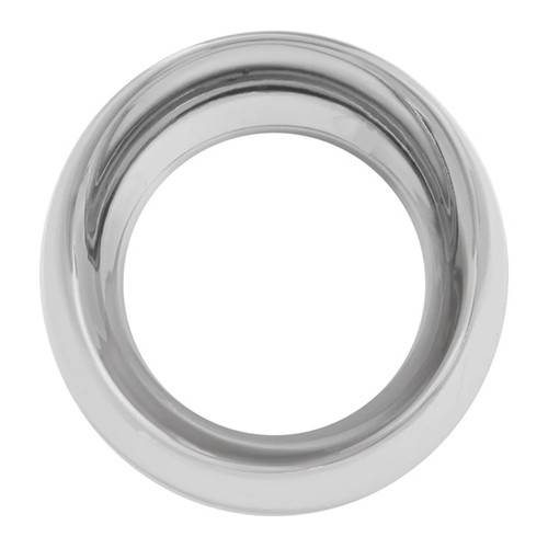 Chrome Pyrometer Gauge Cover With Visor - Plain