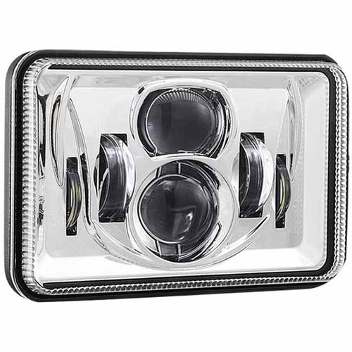 6 Inch 4 X 11 Diode High Beam Led Projector Headlight With 6 Diode Low Beam, By Haizer