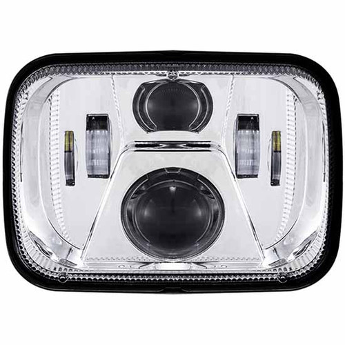 7 Inch Haizer 5 X Led Projector Headlight 55 For H4 Connector