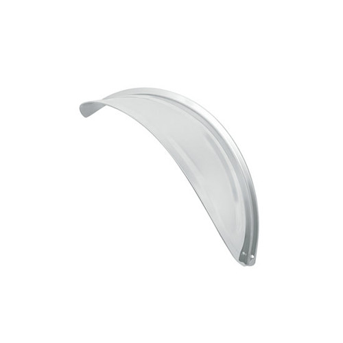 6.8125 X 2.6875 Inch Stainless Steel Headlight Visor W/ Raised Contour