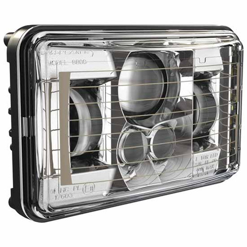 6 Inch 4 X Chrome Model 8800 Evolution 2 Led Low Beam Headlight