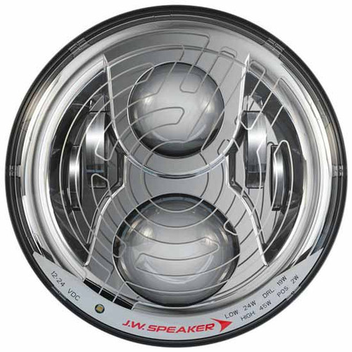 7 Inch Evolution 2 Dual Burn Led Headlight With Chrome Inner Bezel