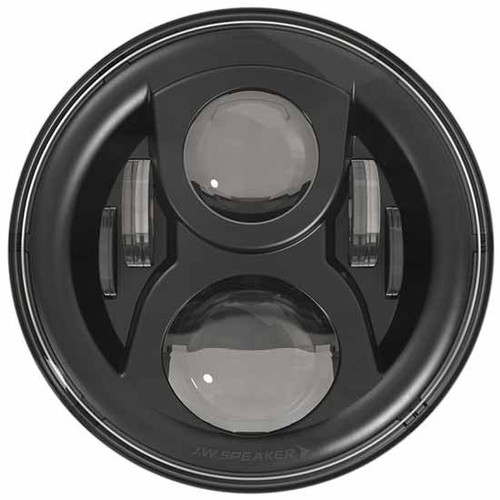 7 Inch Evolution 2 Dual Burn Led Headlight, With Black Inner Bezel