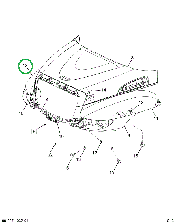 3545398C6 | Genuine International Panel Hood Rh