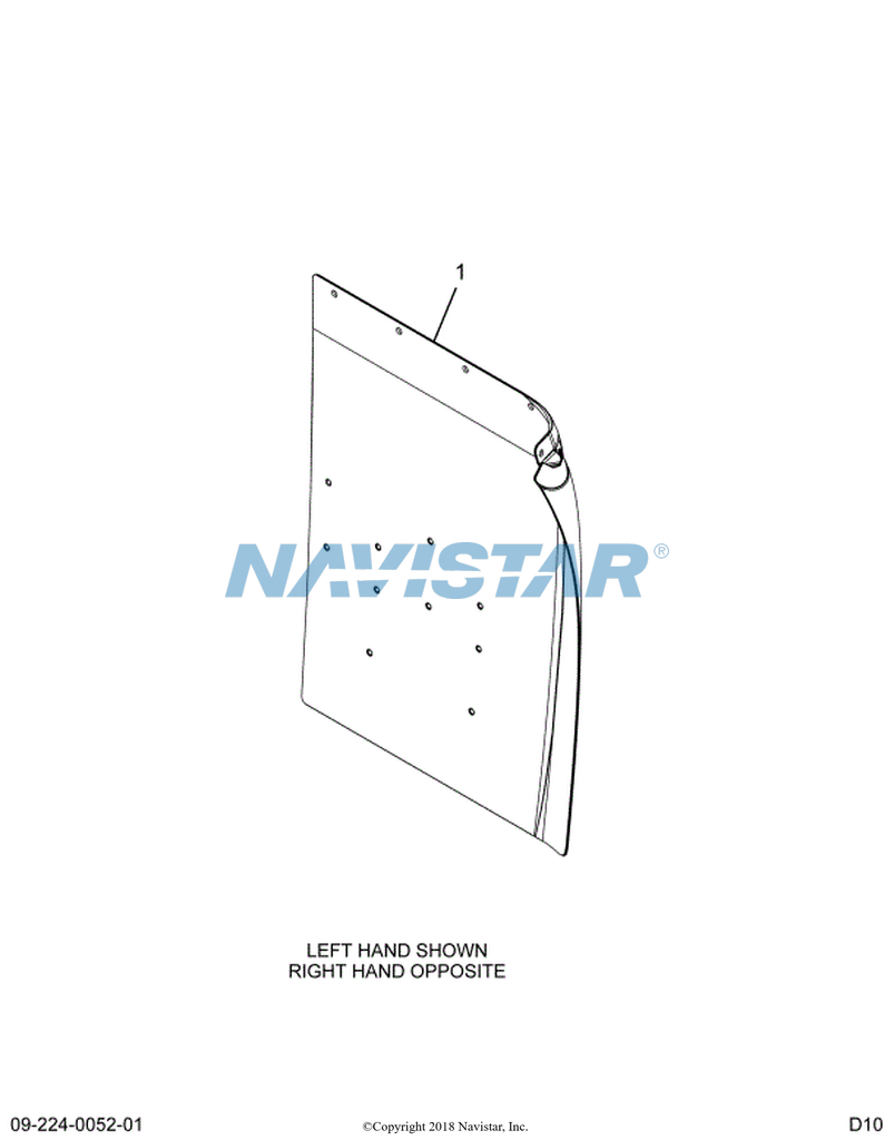 3584128C5 GUARD FRT FENDERHDD SBA LH