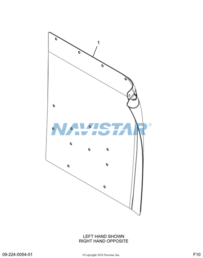 3588952C4 GUARD FRT FENDERMRD SBA LH