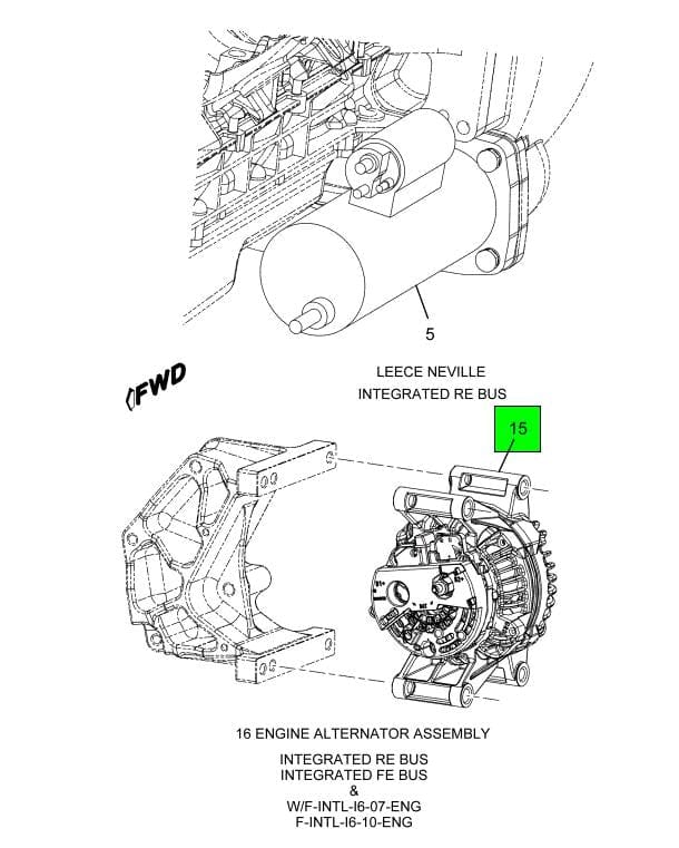 4022171C92 | Genuine International Alternator