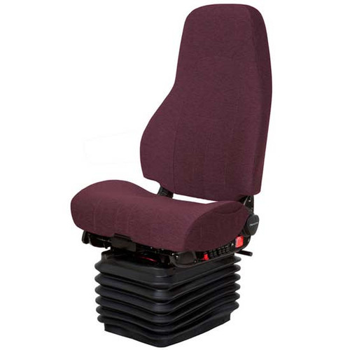 Commodore Air High Back Seat With Standard Base, Back Cycler And With O Armrests - Cajun Red Mordura Cloth