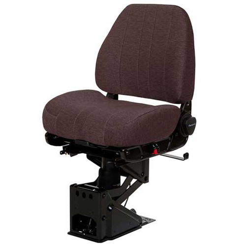 National Captain Chocolate Brown Mordura Cloth Standard Base Seat Low Back