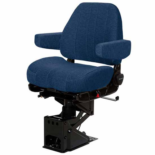 Parchment Tan Mordura Cloth Captain Air Low Back Seat Standard Base With Arm Rest, Air Lumbar Support, Back Cycler
