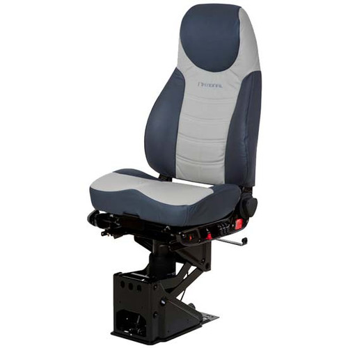 Corsair Air High Back Seat Standard Base With Backcycler, Heat - Admiral Blue And Gray 2 Tone Ultraleather
