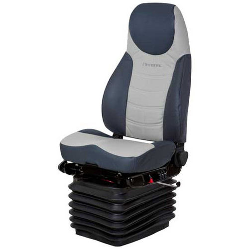 Corsair Blue And Gray Ultra Leather High Back Seat With Bellows