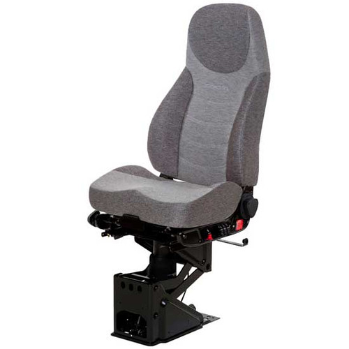 Charcoal Gray And Slate Dust Gray 2 Tone Mordura Cloth Corsair Air High Back Seat Standard Base With Backcycler And With O Arm Rests