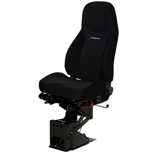 Black Mordura Cloth Corsair Air High Back Seat Standard Base With Standard Damper, Air Lumbar Support, Back Cycler And With O Arm Rests And Back Cycler