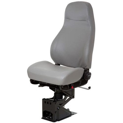 National Ensign Air High Back Seat Standard Base - Opal Gray Vinyl