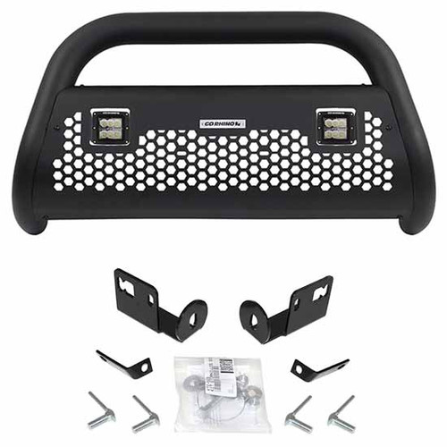 3 Inch Go Rhino Rc2 Lr Bull Bar With Two Cub Lights And Brackets For Chevrolet Silverado 1500