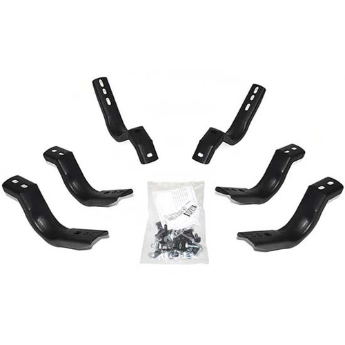 Black Steel Side Step Brackets For Nissan Frontier Crew Cab 2005-Current