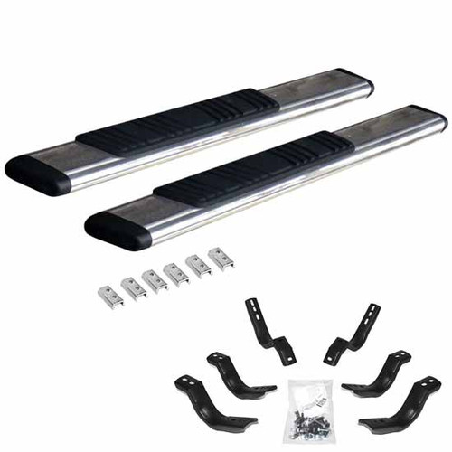 Polished Stainless Steel Side Step Kit For Ford F150 Regular Cab 2004-2014