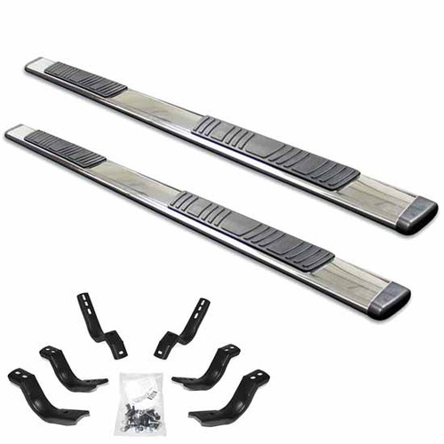 Polished Stainless Steel Side Step Kit For Ford F150 And F150 Raptor Super Cab 2015-Current