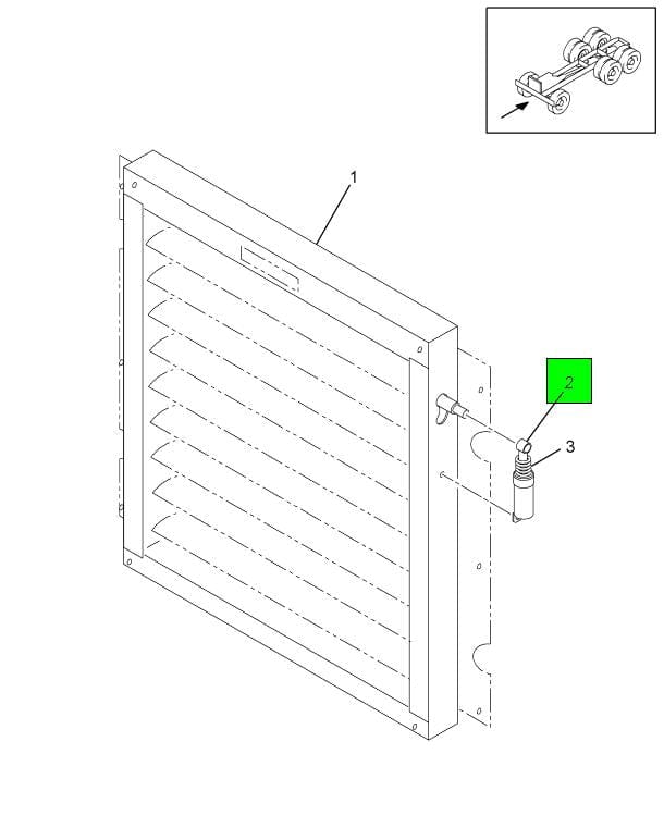 1665539C91 | Genuine International Hydraulic Radiator Control Shutter