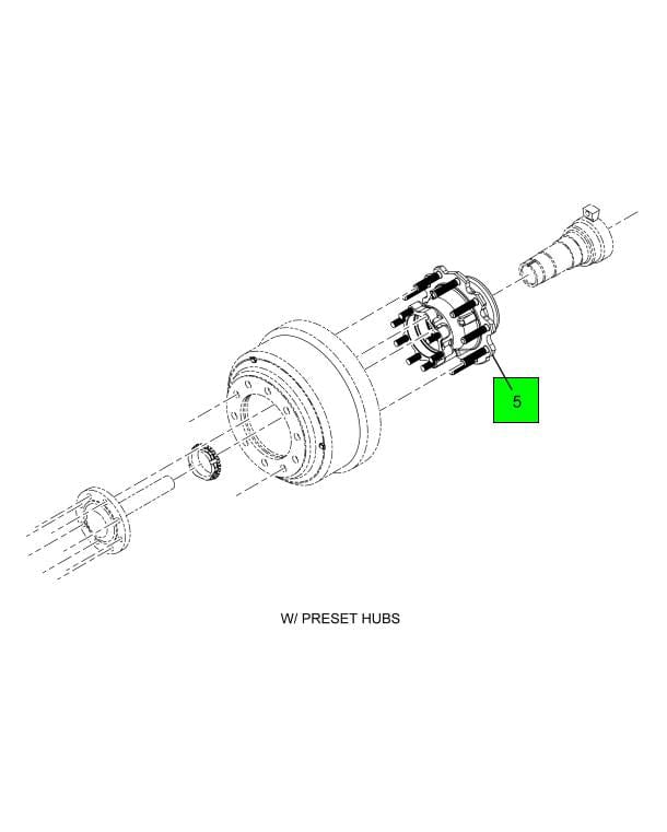 4222170C91 | Genuine International Front Wheel Hub With Rotor (Abs)