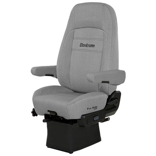 Bostrom Proride Lopro Truck Seat, Hi-Back - Gray Cloth