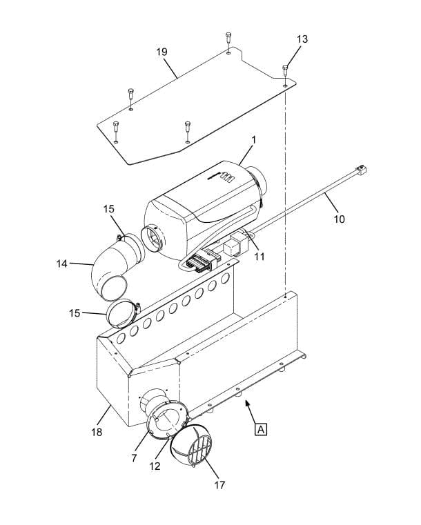 3957122C94 | Genuine International (No Idle Heat) Housing Assembly
