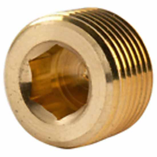 2 Inch 1/ Brass Recessed Hex Npt Plug