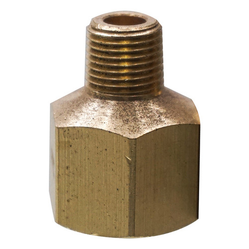 8 Inch Brass Hose Fpt To Mpt Adapter- 1/4 X 1/