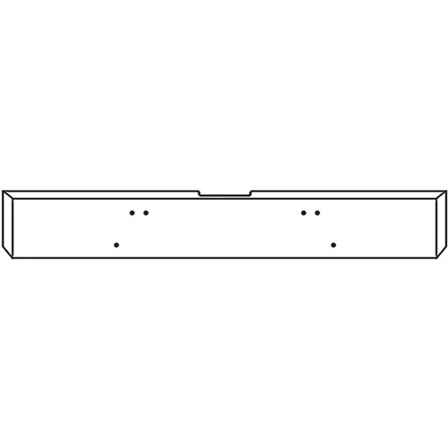 18 Inch Chrome Plated Steel Texas Square End Bumper With End Bolt Holes Only