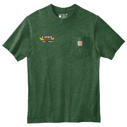 T-Shirt 4 State Logo Carhartt Mens North Woods Heather W/ Pocket