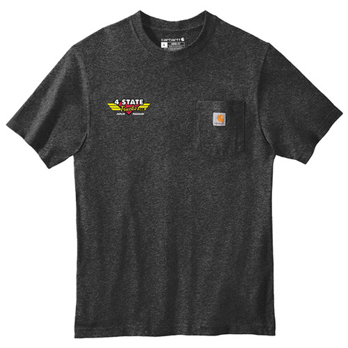 Black 4 State Logo Carhartt Mens Pocket T-Shirt