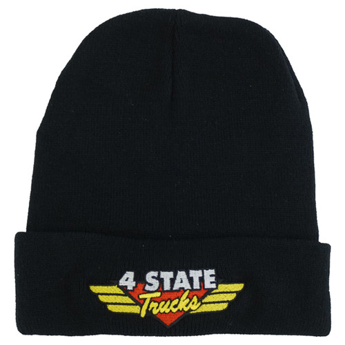 4 State Trucks Logo Led Black Beanie
