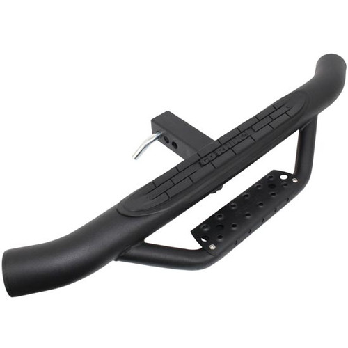 2 Inch Go Rhino Black Textured Steel Dominator Dual Step For Hitch