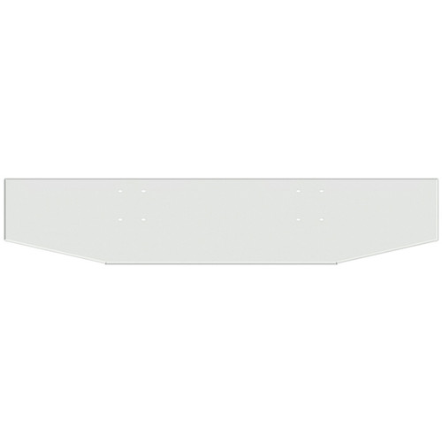 16 Inch Boxed End Taper Bumper W/ Mounting & License Plate Holes By Valley Chrome Fits International 9900I